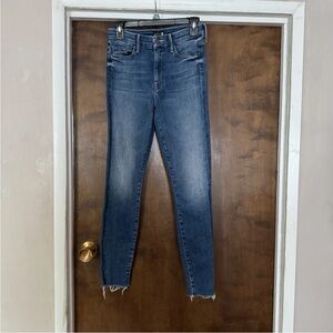 MOTHER Women's Skinny Jeans in Medium Blue Wash